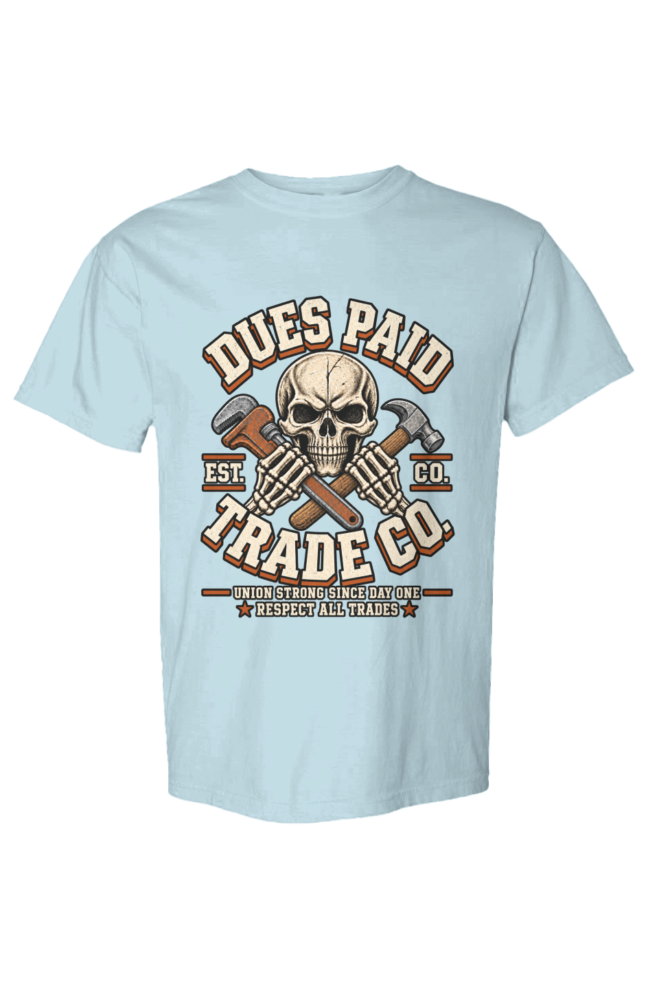 Dues Paid Skull Heavyweight Tee