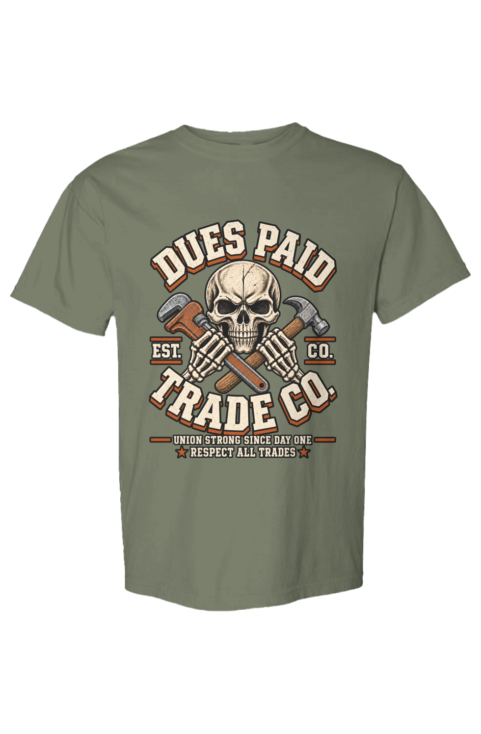 Dues Paid Skull Heavyweight Tee