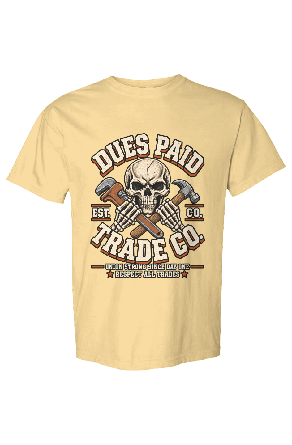 Dues Paid Skull Heavyweight Tee