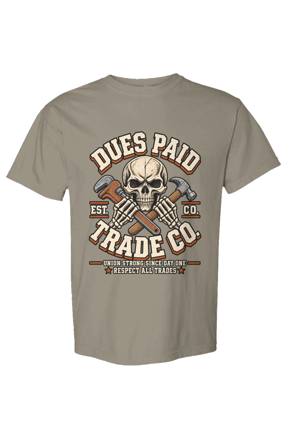 Dues Paid Skull Heavyweight Tee