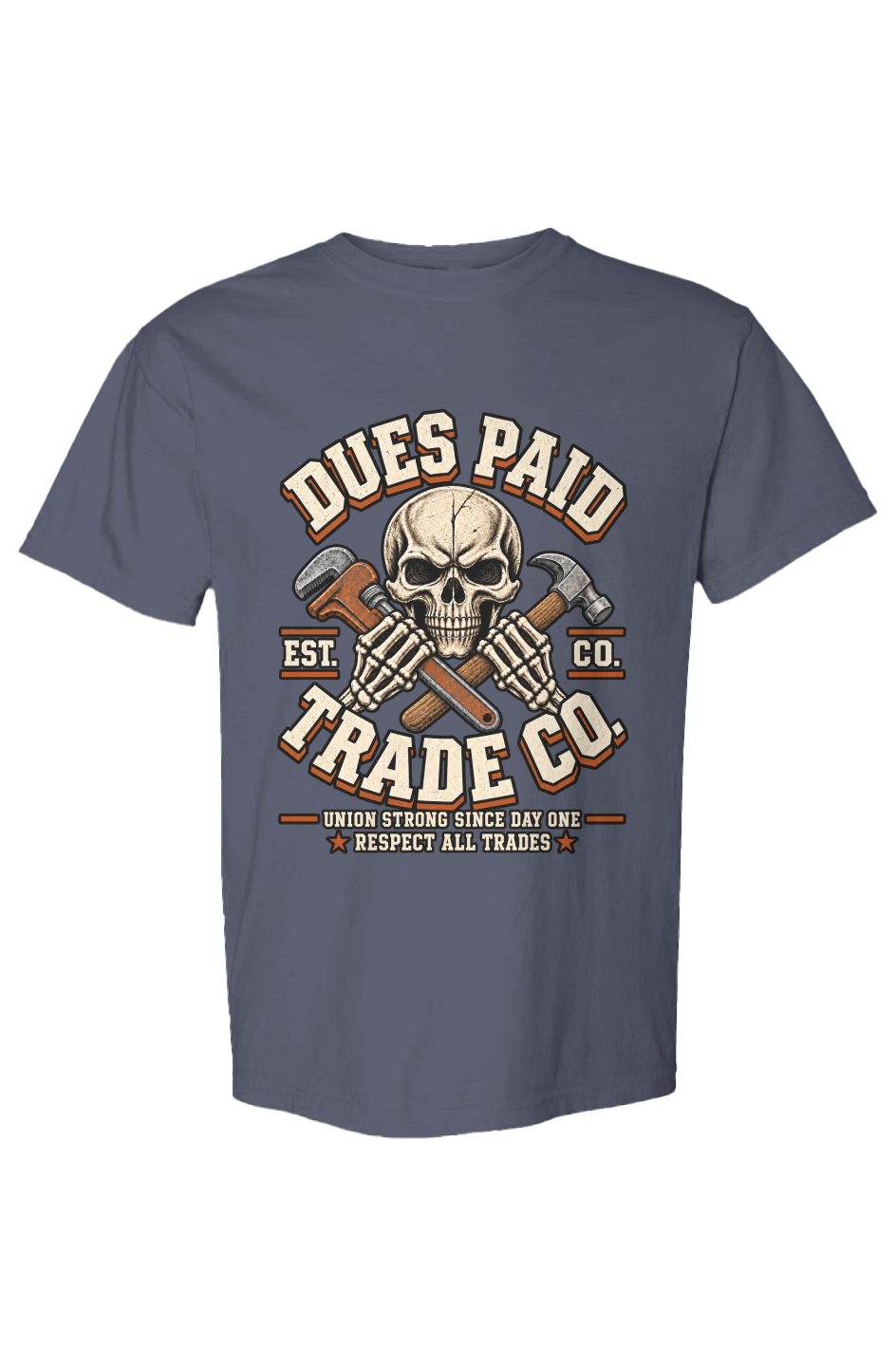 Dues Paid Skull Heavyweight Tee