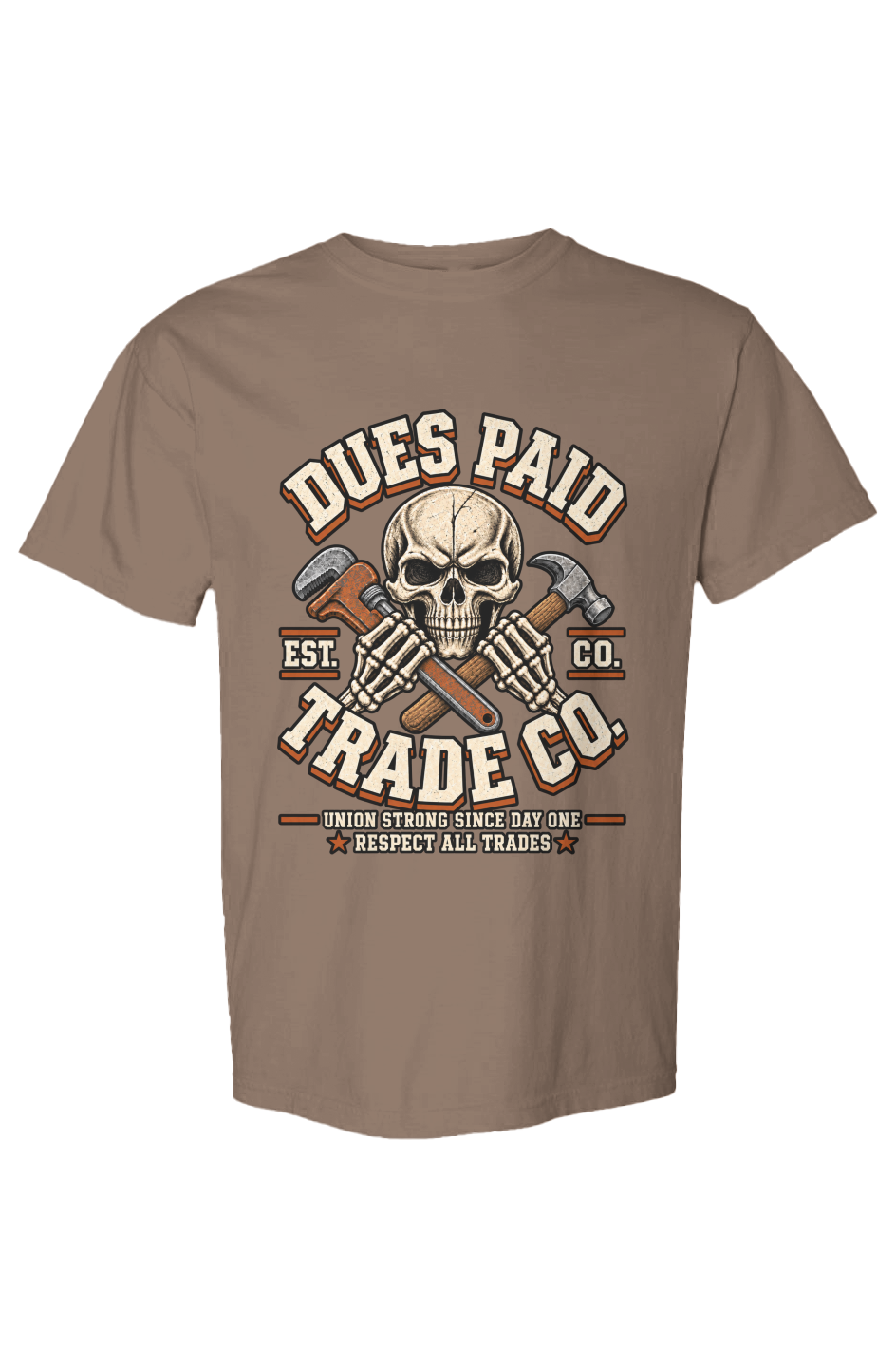Dues Paid Skull Heavyweight Tee