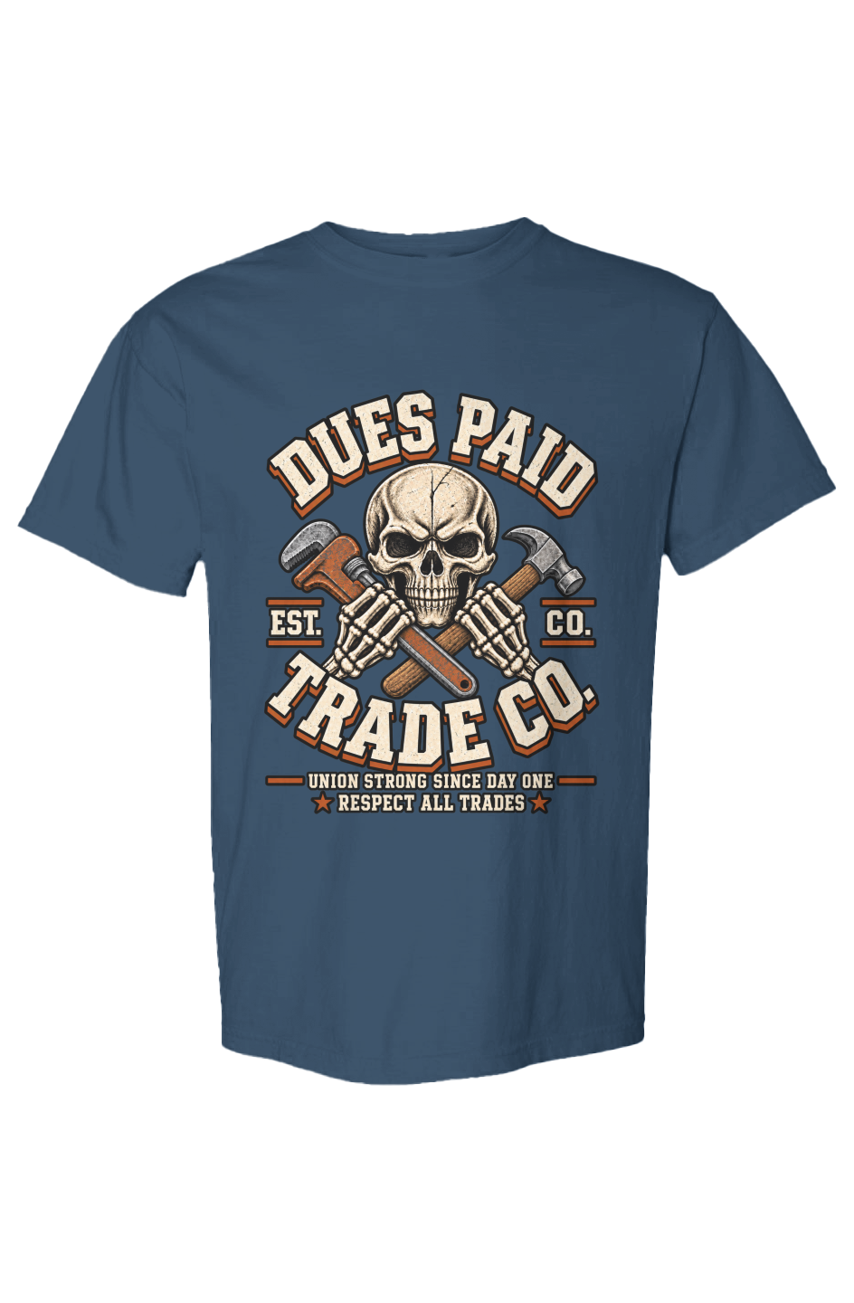 Dues Paid Skull Heavyweight Tee