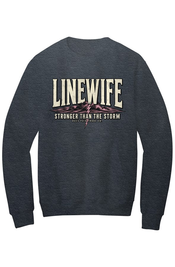 Linewife Stronger than the Storm Hoodless Pocket Sweatshirt