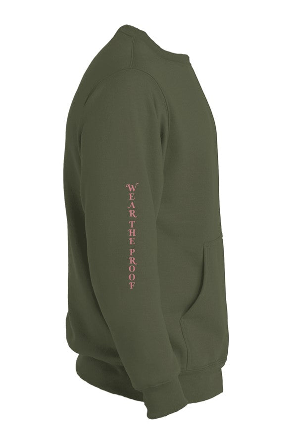Linewife Stronger than the Storm Hoodless Pocket Sweatshirt