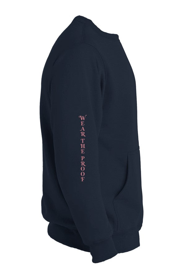 Linewife Stronger than the Storm Hoodless Pocket Sweatshirt